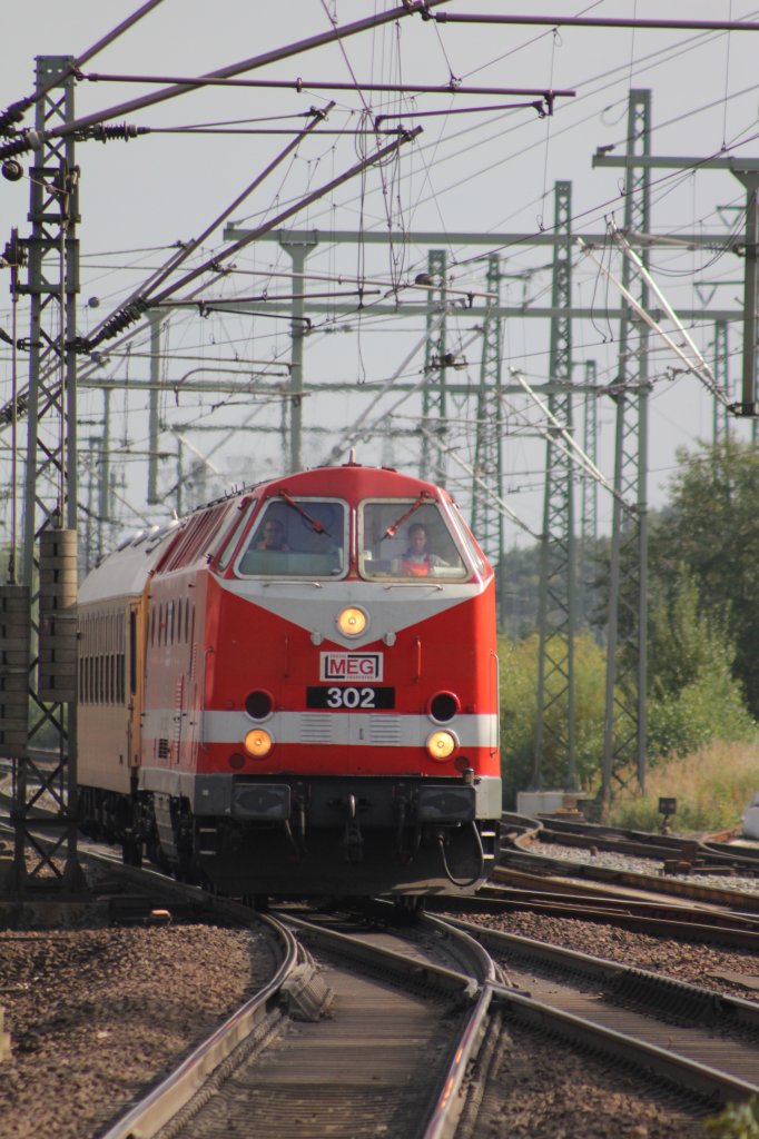 MEG U-Boot 302 mit Messwagen in Hamburg Harburg am 21.09.2011