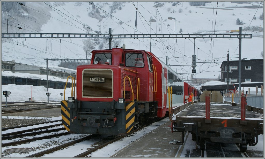 MGB Rangierlok in Andermatt.
15. Mrz 2013