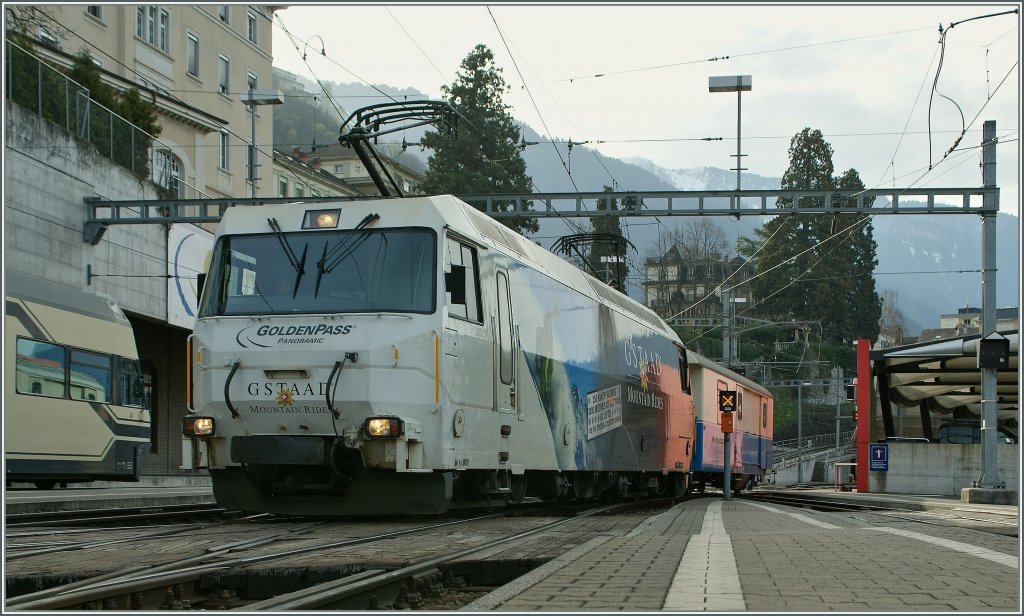 MOB Ge 4/4 8001 in Montreux.
27.03.2011