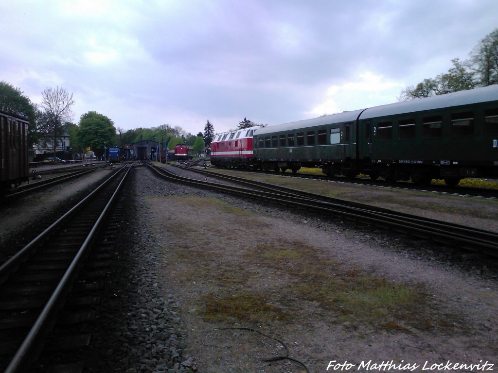 MTEG 118 770-7, 112 565-7 (DB 202 565-8) und das Kleinbahn BW Putbus am 10.5.13