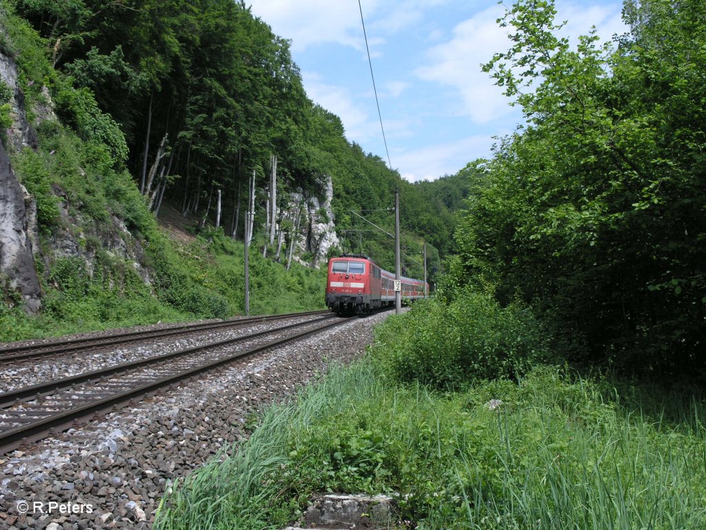 Nachschuss von 111 021 bei Matting