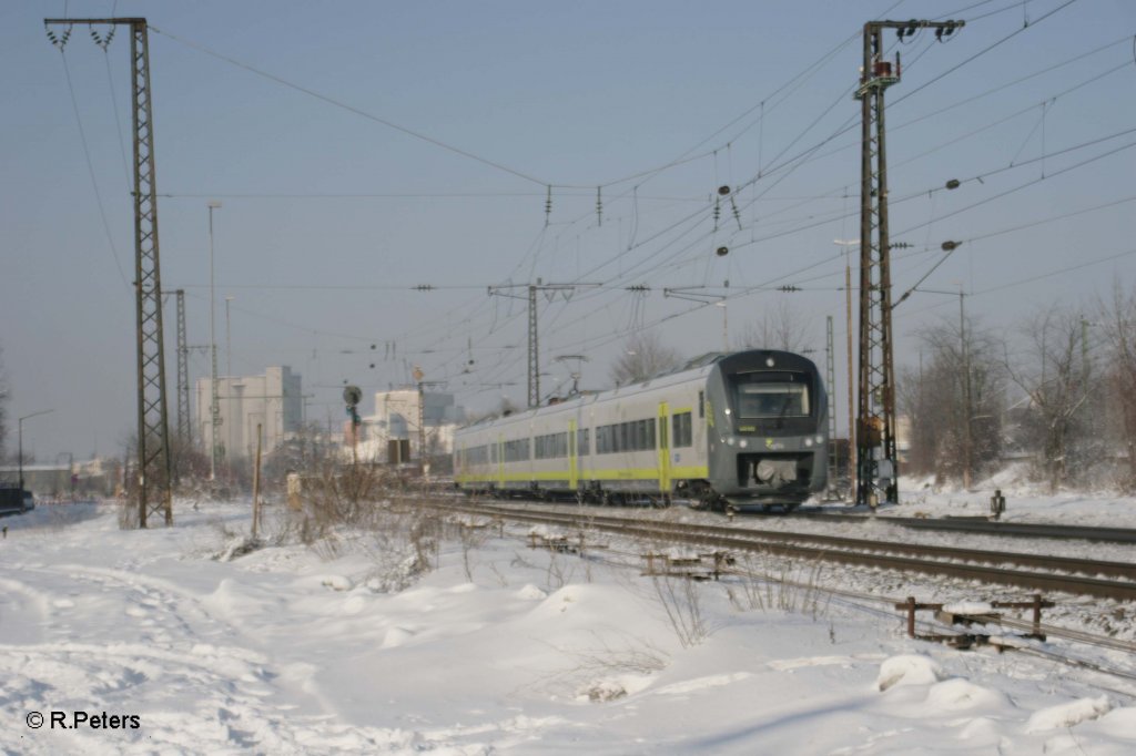 Nachschuss von 440 902 als AG84320 nach Ingolstadt bei Regensburg Ost. 30.12.10