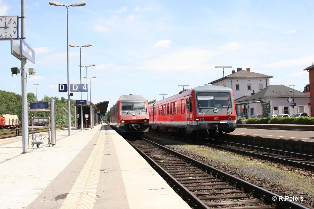 Nachschuss vom 628iger und 610er nach Nrnberg in Marktredwitz. 29.05.11