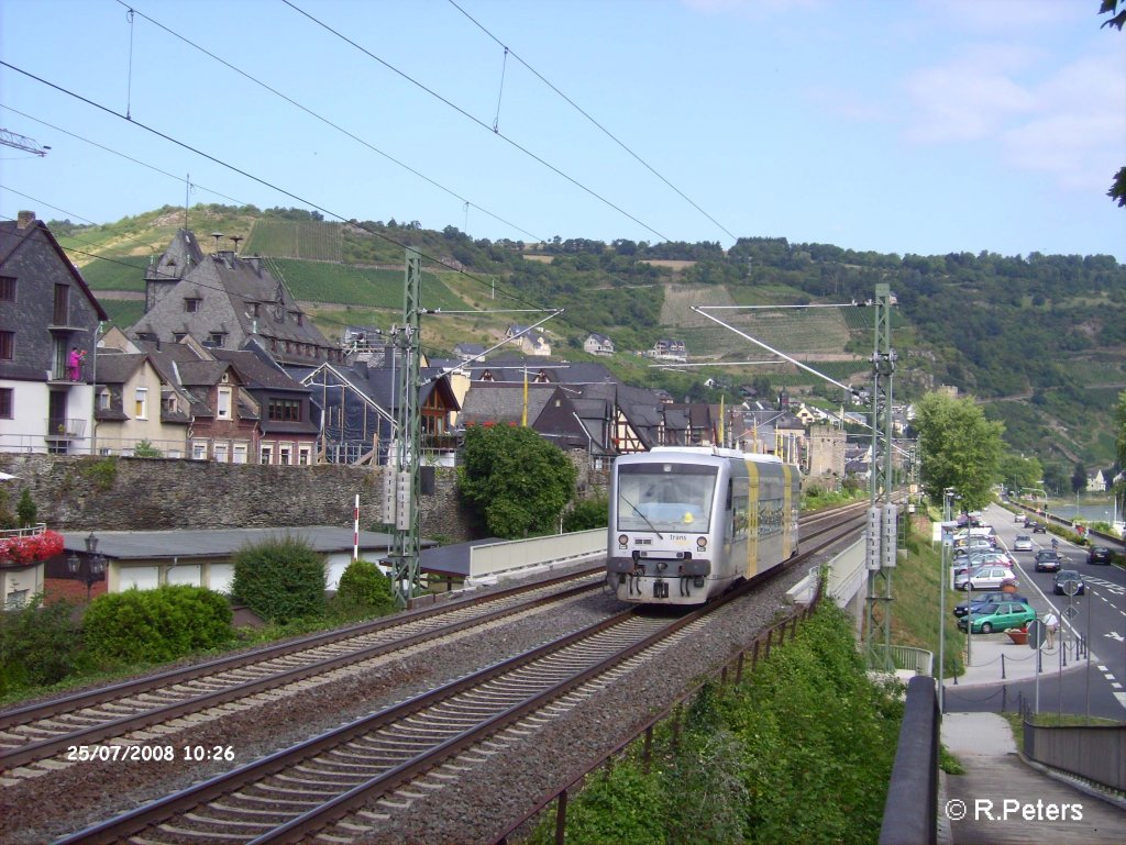 Nachschuss von VT013 auf dem weg nach Koblenz in Oberwesel. 25.07.08