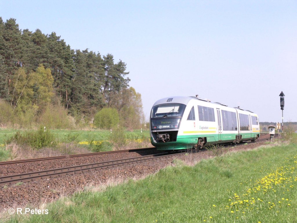 Nachschuss von VT22 auf den Weg nach Weiden bei Richt bei Schwandorf. 27.04.08