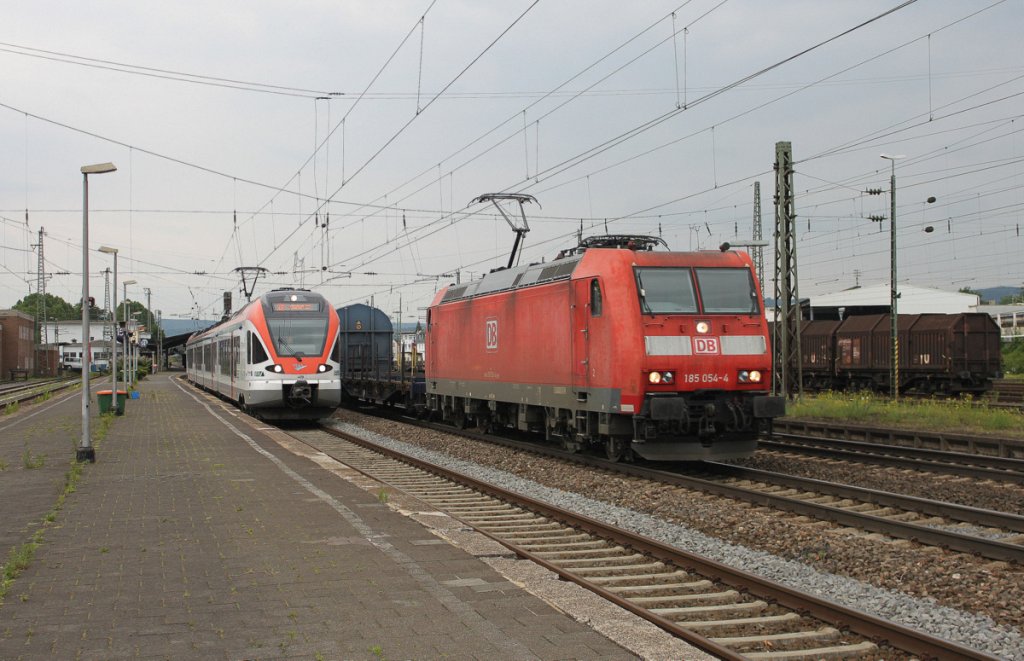 Nahverkehr trifft Gterverkehr in Neuwied am 26.06.2013