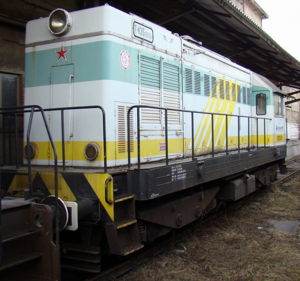 RailsystemsRP 107 574-8 (CSD T435.0554, ex ZWK WL 001, ARCO 4070.01-7) in Karsdorf; 12.03.2011 (Foto: G�nther G�bel)