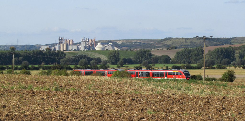 RB 25983 von Nebra nach Naumburg (S) Ost, bei Kirchscheidungen; 11.09.2010 (Foto: Dieter Thomas)