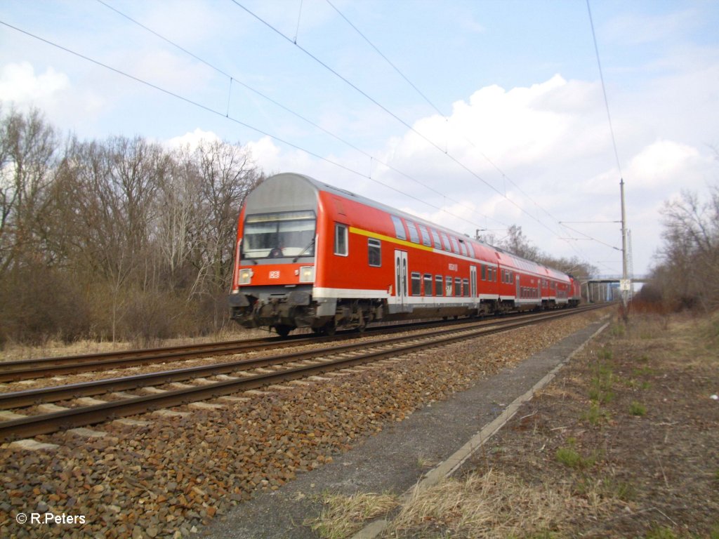 RB11 Cottbus beim verlassen von Eisenhttenstadt. 31.03.11