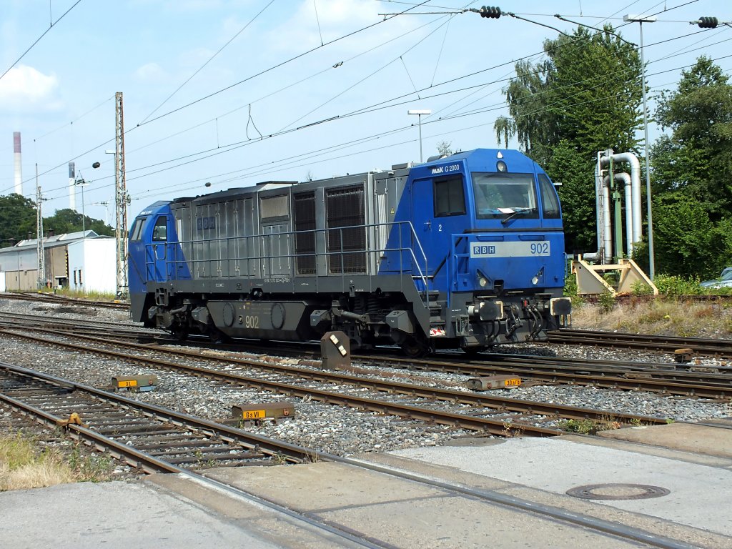 RBH-Lok 902 am 16.7.13 in Gladbeck.