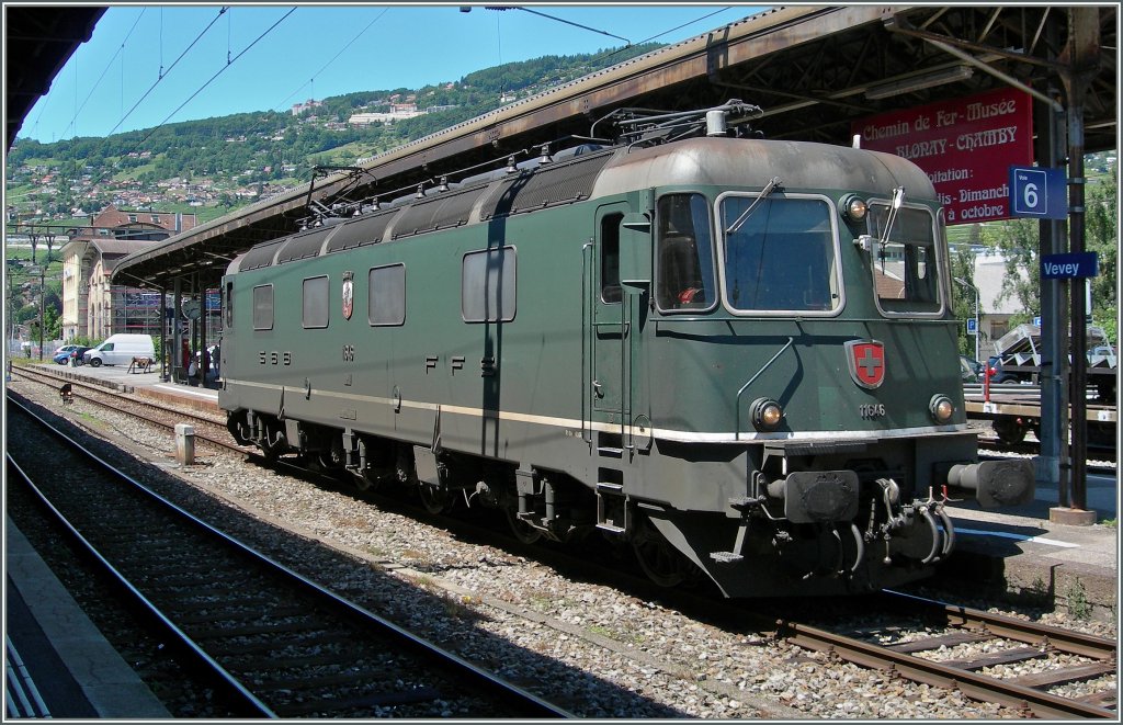 Re 6/6 11646 in Vevey. 
9. Juli 2012