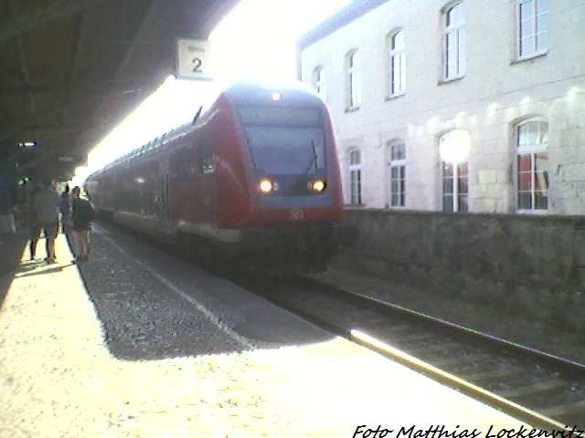 RE1 mit 112 119 bei der Einfahrt in Bad Kleinen am 8.6.13