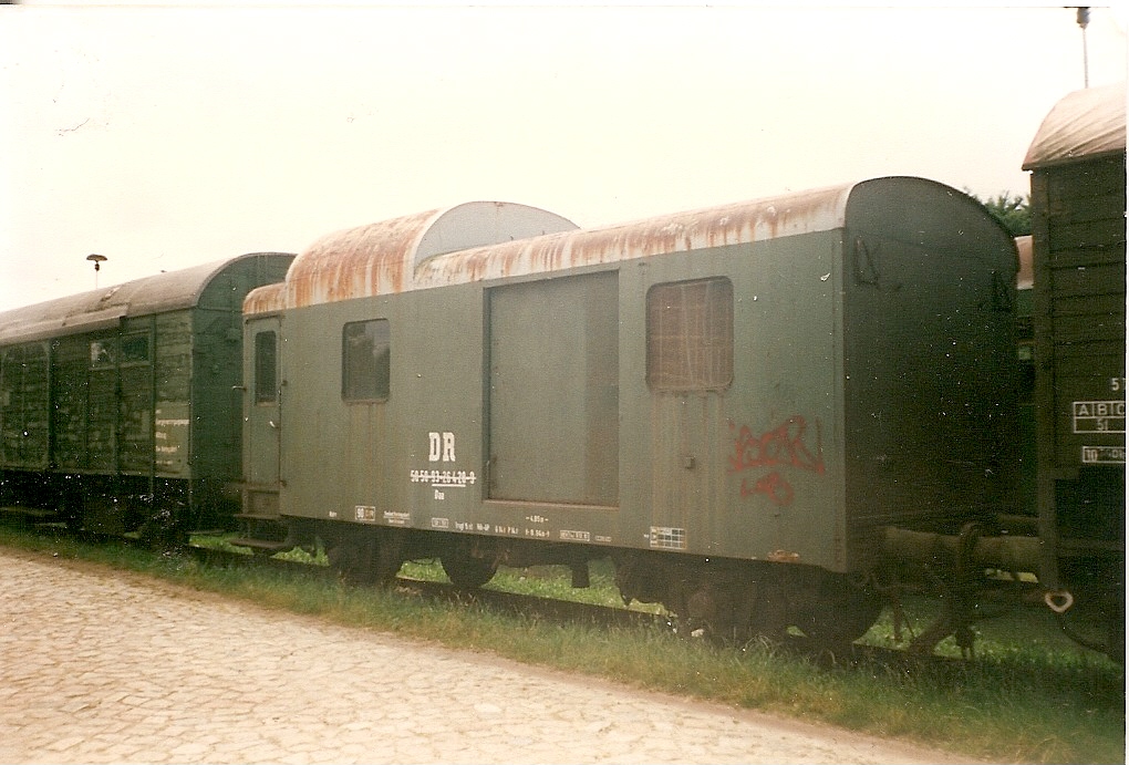 Rekopackwagen abgestellt in Ahlbeck/Usedom.