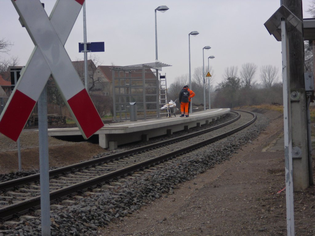 Restarbeiten am neuen Hp in Kirchscheidungen am 27.01.2012.