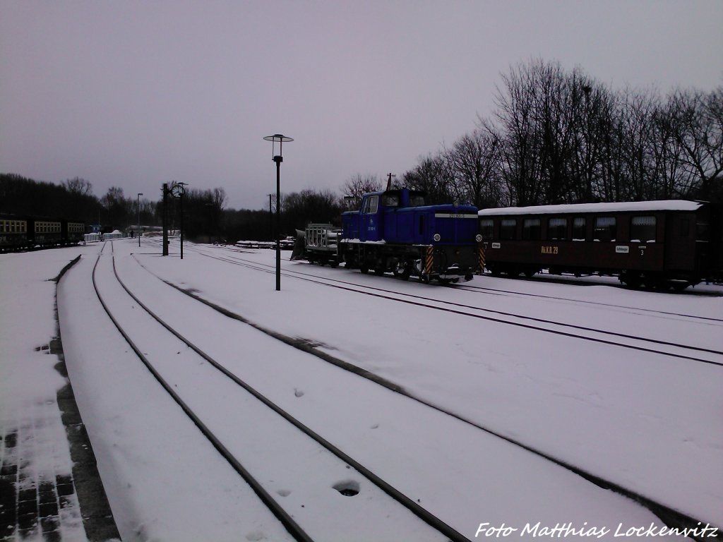 RBB 251 901 Mit Dem Schneepflug Auf Einsatzfahrt Bis Beuchow und Dann Kam 251 901 ca 8 min Spter Wieder In Putbus An am 11.3.13 