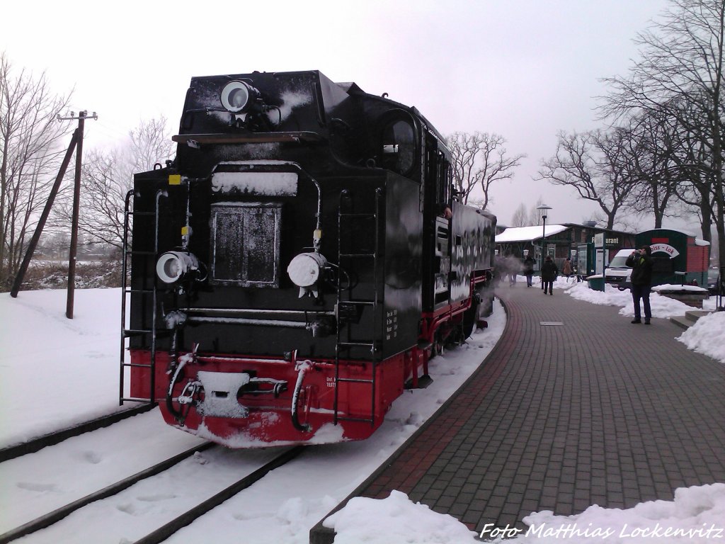 RBB 99 1784 im Bahnhof Sellin Ost am 21.3.13 