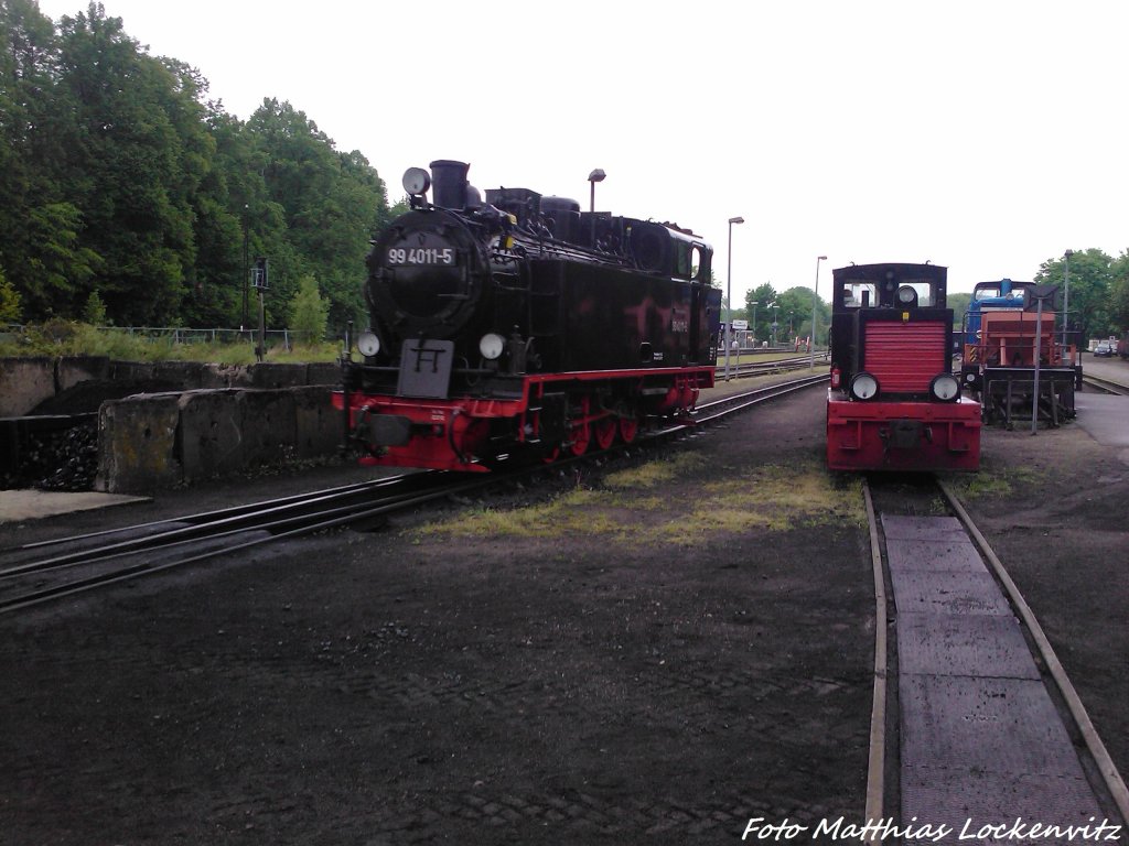 RBB 99 4011 & RBB Kf 6003 in Putbus am 20.5.13