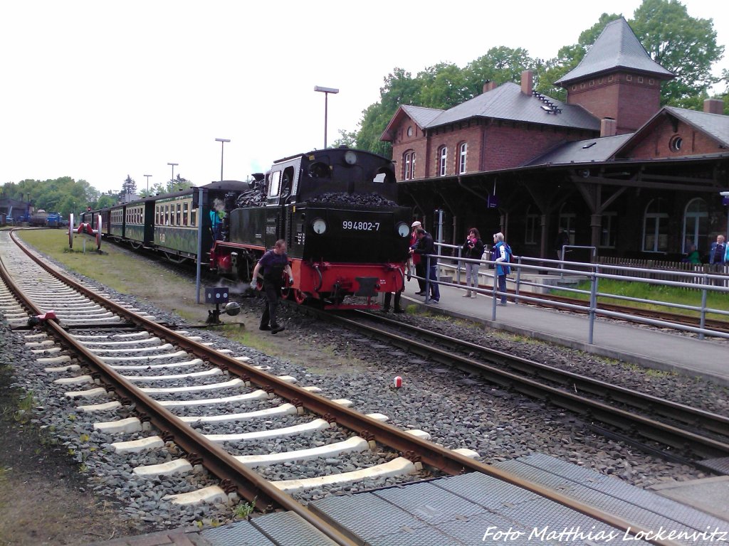 RBB 99 4802 im Bahnhof Putbus am 29.5.13