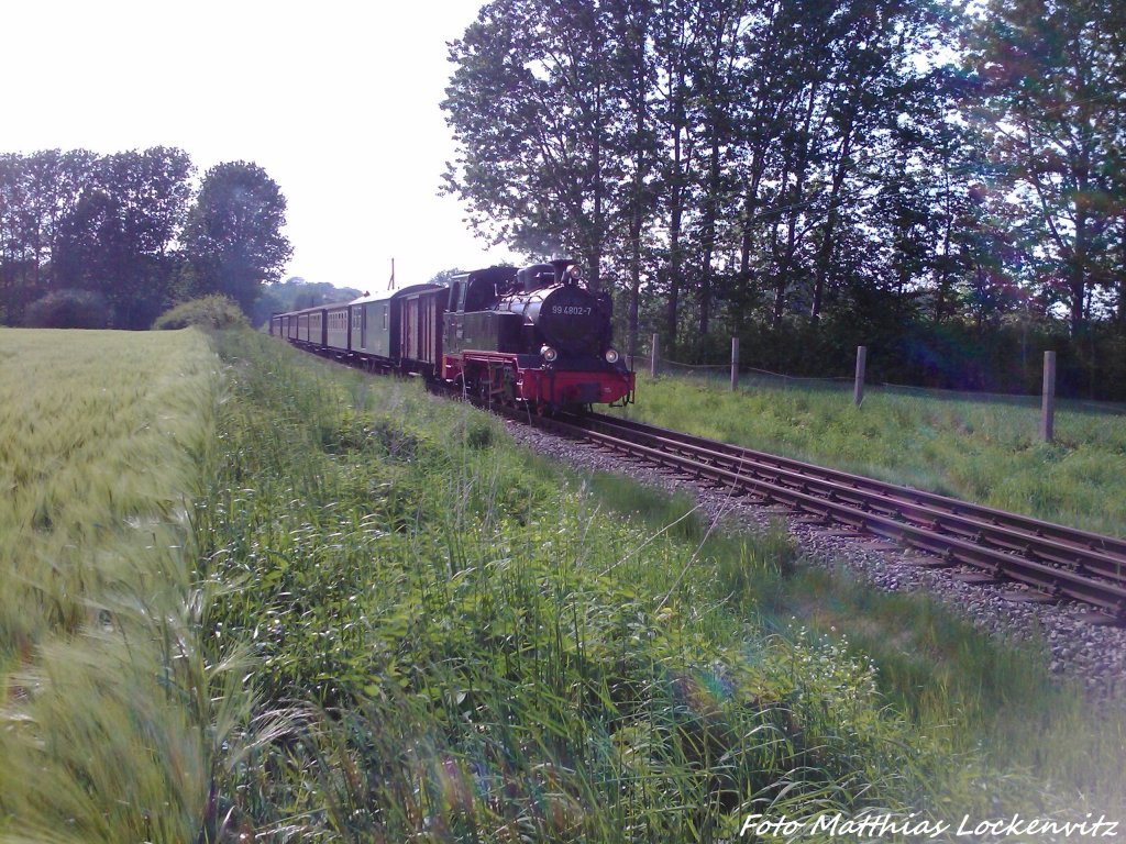 RBB 99 4802 unterwegs nach Lauterbach Mole am 27.5.13