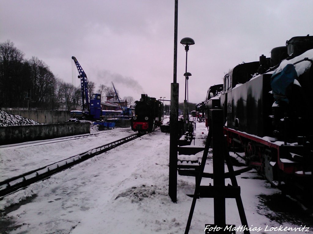 RBB Mh 52 Pausiert im Kleinbahn BW Putbus am 11.3.13