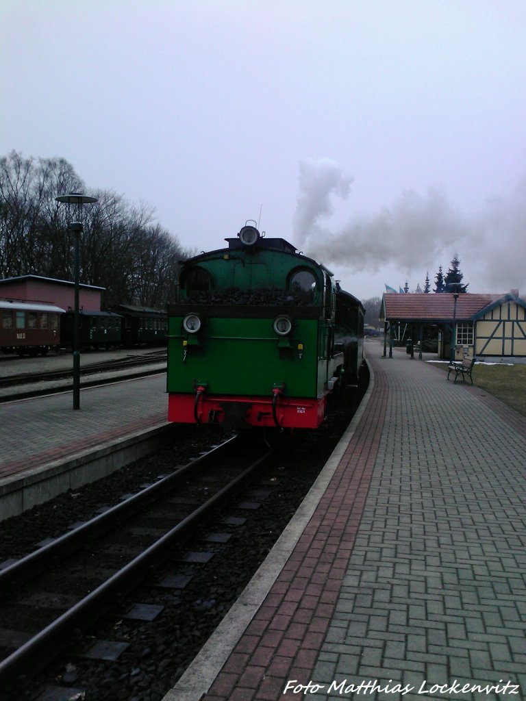 RBB Mh 53 im Bahnhof Putbus am 10.4.13