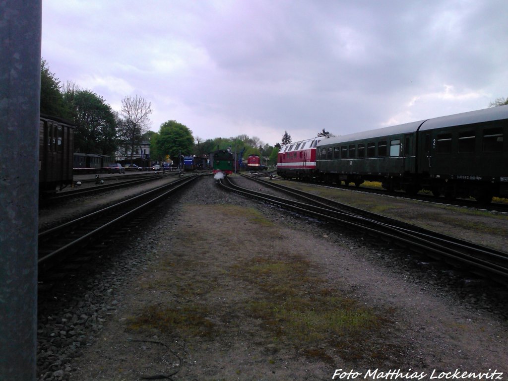 RBB Mh 53, Kleinbahn BW, 112 565-7 (DB 202 565-89 & MTEG 118 770-7 in Putbus am 10.5.13