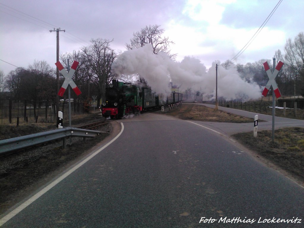 RBB Mh 53 unterwegs nach Putbus / Bei Posewald am 7.4.13