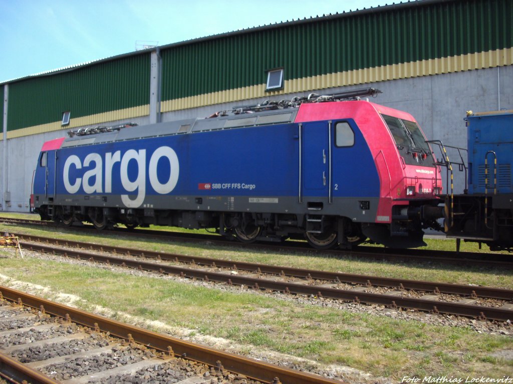 SBB 482 038-7 abgestellt bei der Getreide AG am Stralsunder Stadthafen am 7.8.13