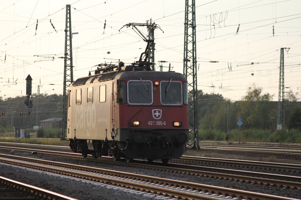 SBB Cargo 421 390-6 in Buchholz(Nordheide) am 24.09.2011