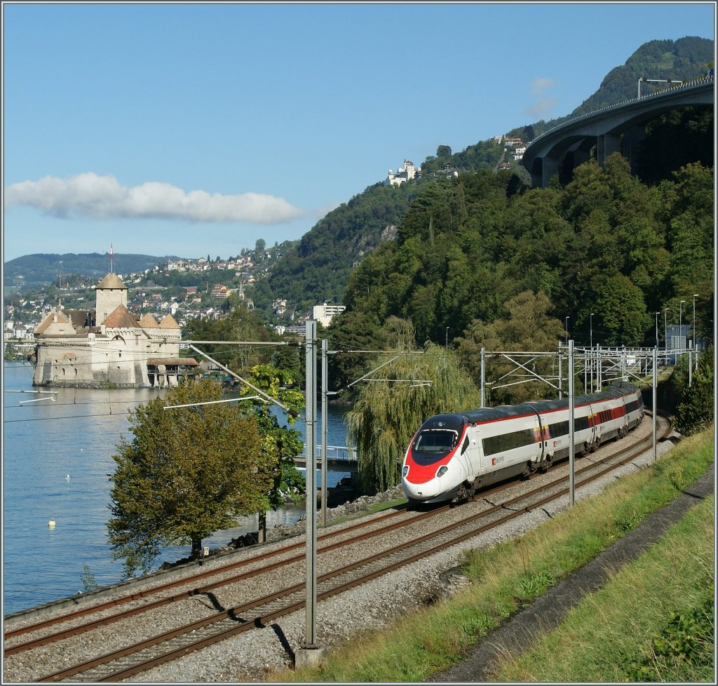 SBB ETR 610 beim Chteau de Chillon.
28.09.2012