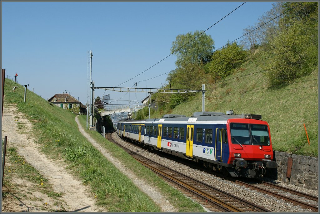 SBB NPZ zwischen Bossire und Grandvaux. 15. April 2011