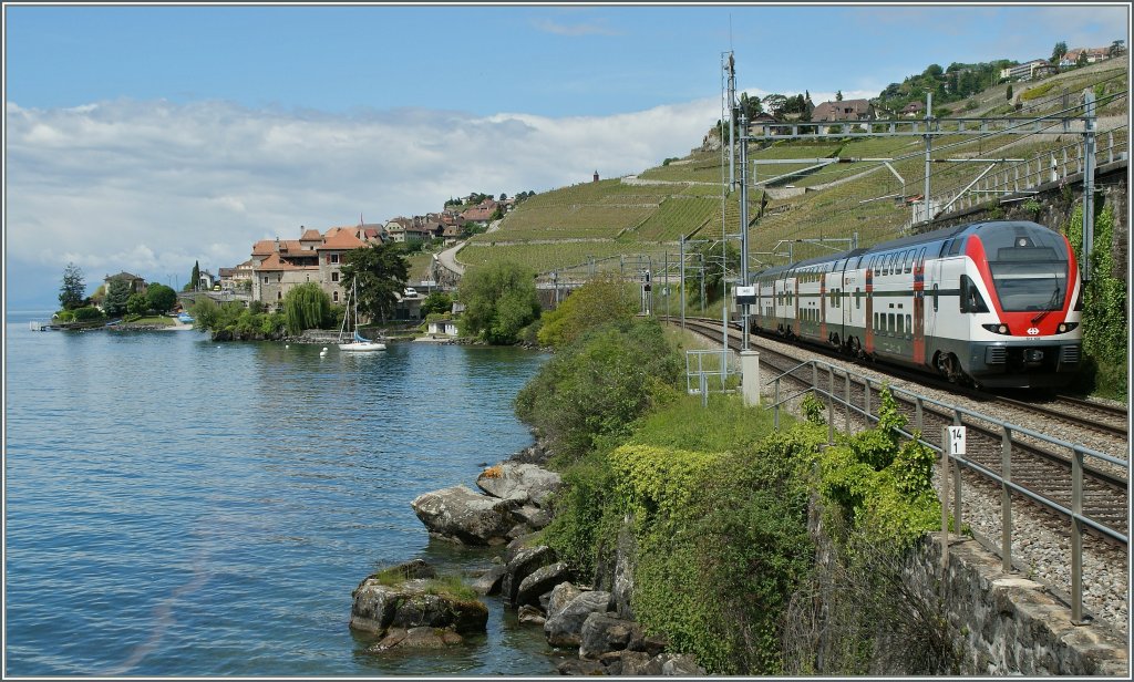 SBB RABe 511 108 bei Rivaz.
30. Mai 2013