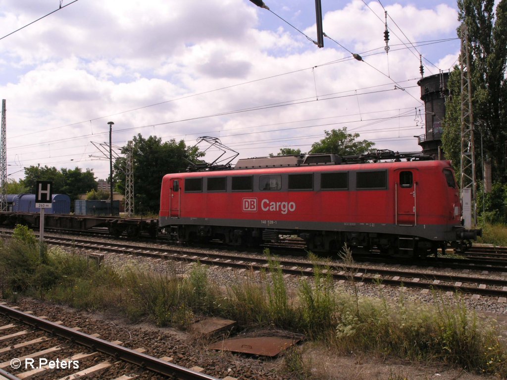 Seitenansicht von 140 528-1 in Frankfurt/Oder. 15.07.08