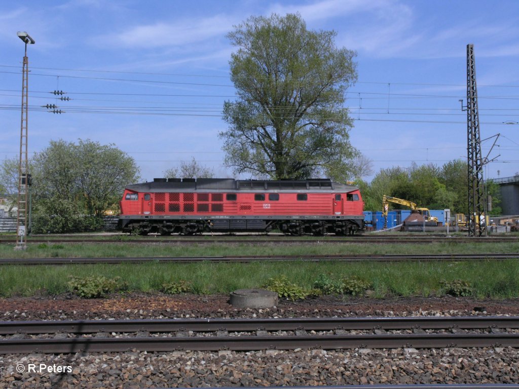 Seitenansicht von 233 289-9 in Regensburg Ost. 29.04.10