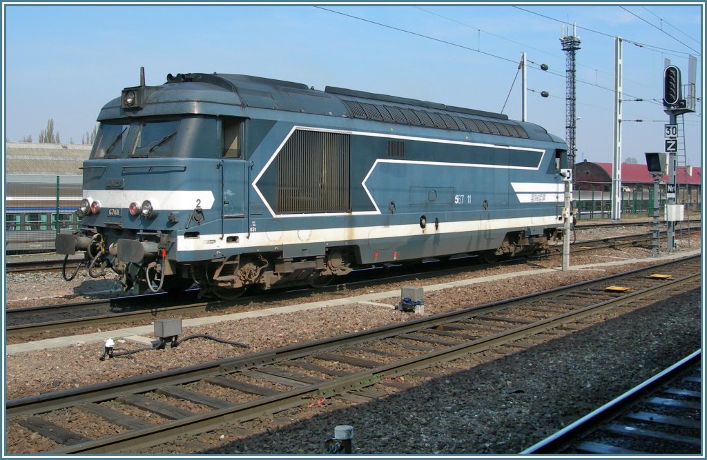 SNCF BB 67 411 in Strasbourg. 
10. April 2007