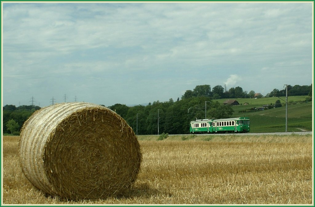 Sommertime...
BAM Regionalzug beim Chteau de Vufflens am 24. Juli 2009.