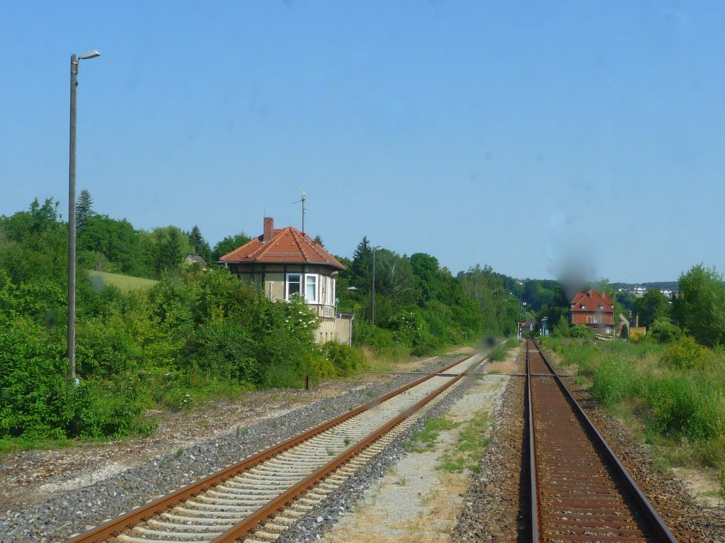 Stellwerk B1 im Bf Freyburg; 29.06.2010