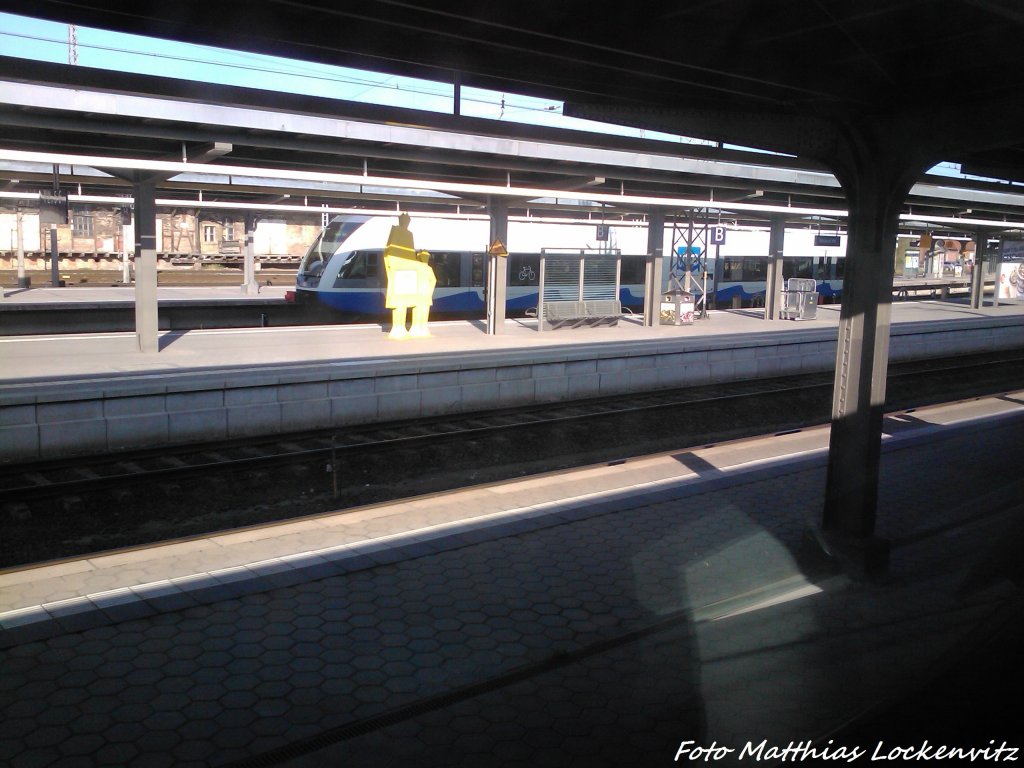 UBB GTW 2/6 mit Ziel Barth im Bahnhof Stralsund Hbf am 4.5.13