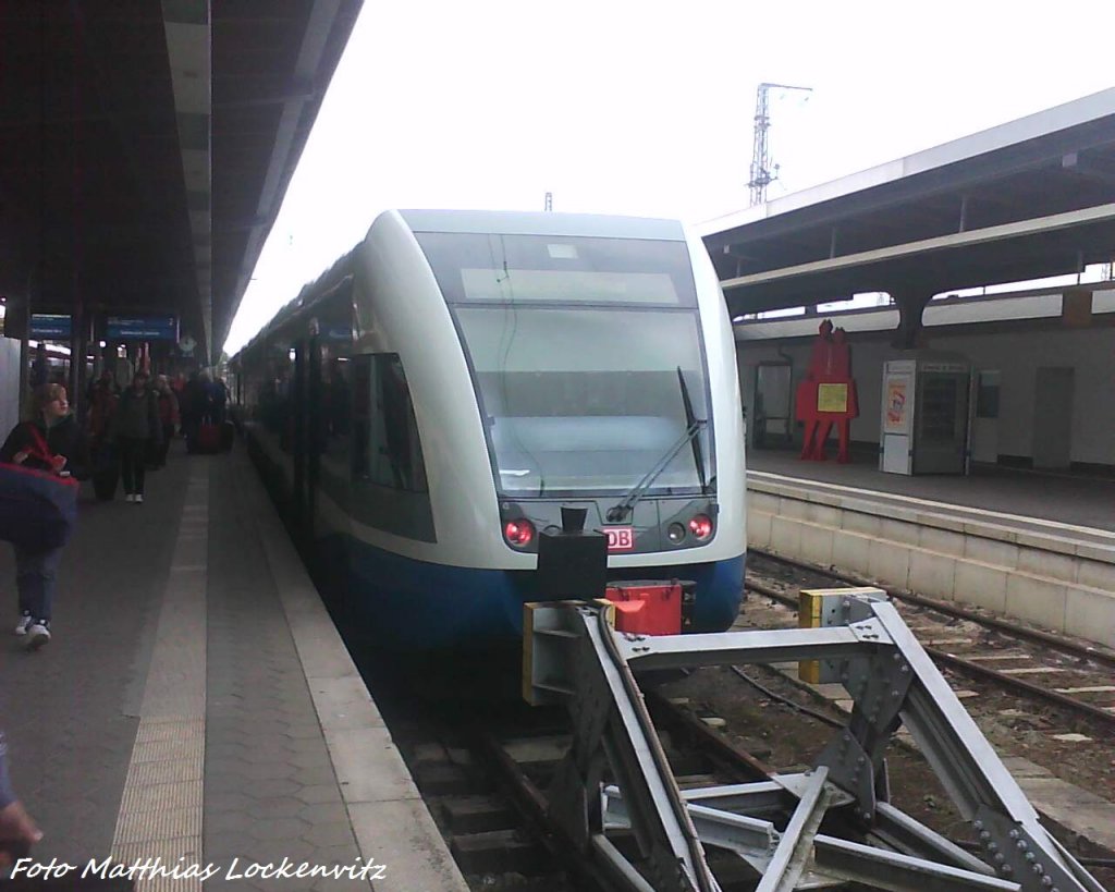 UBB GTW 27& mit Ziel Swinemnde Centrum (PL) im Bahnhof Stralsund am 3.5.11