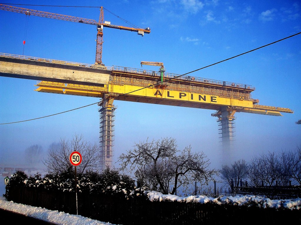 Unstruttalbr�cke Winterbilder vom Januar 2011