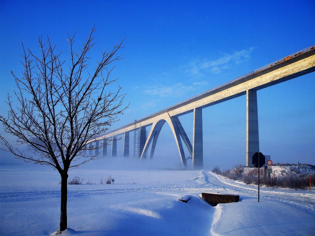 Unstruttalbr�cke Winterbilder vom Januar 2011