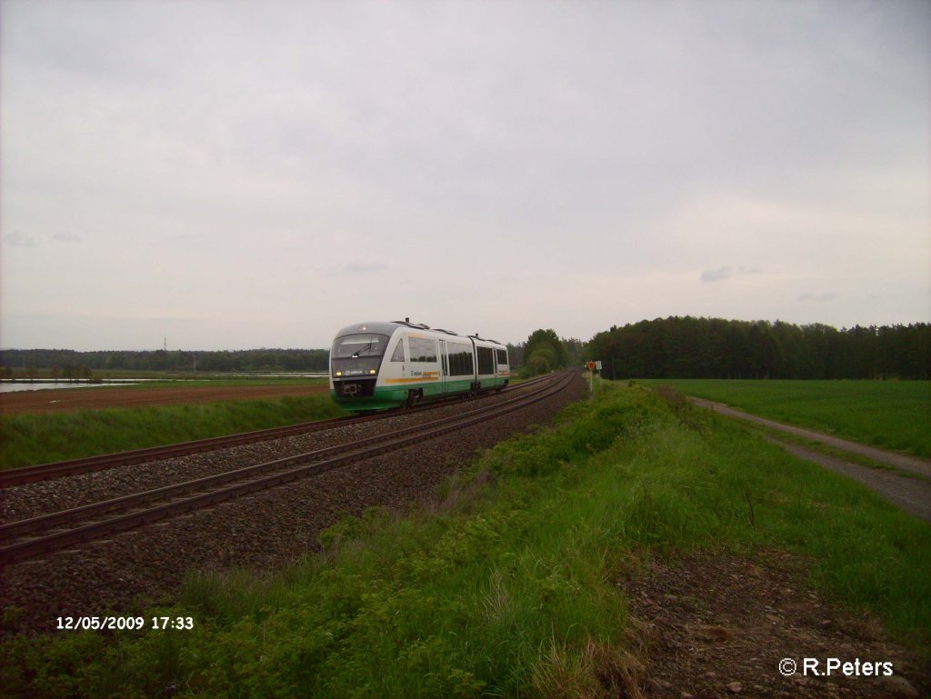 VT 23 auf den Weg nach Hof bei Oberteich. 12.05.09