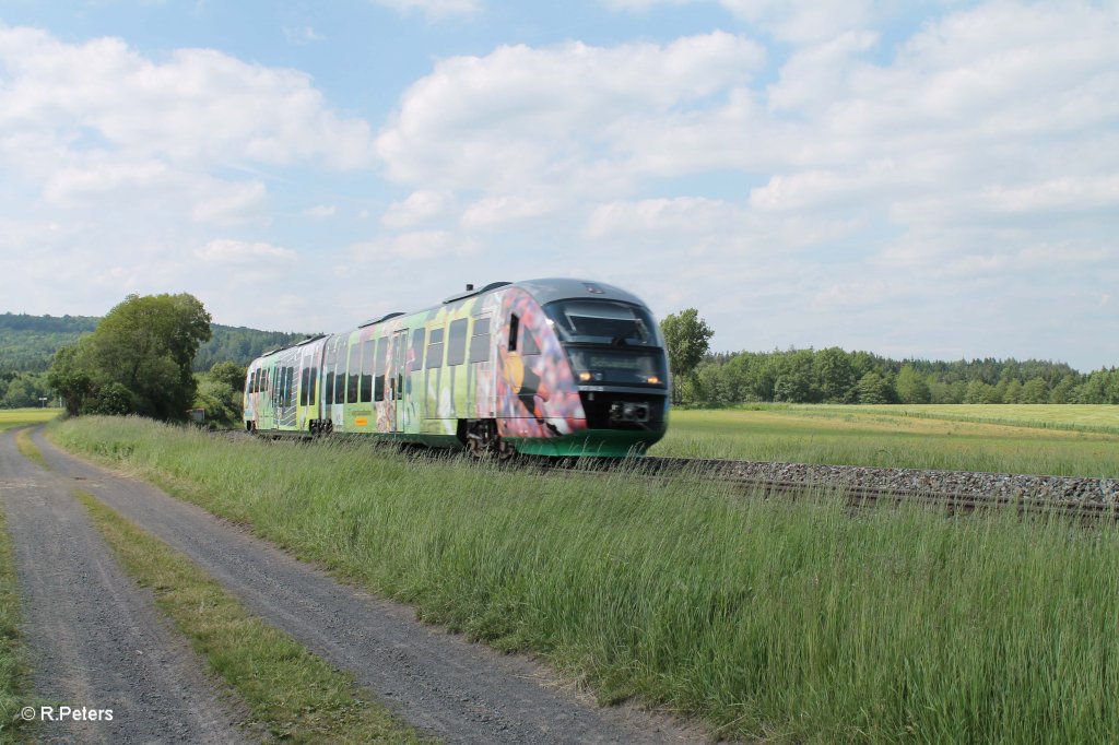 VT04 als VBG81125 Marktredwitz - Schwandorf bei Oberteich. 13.06.13