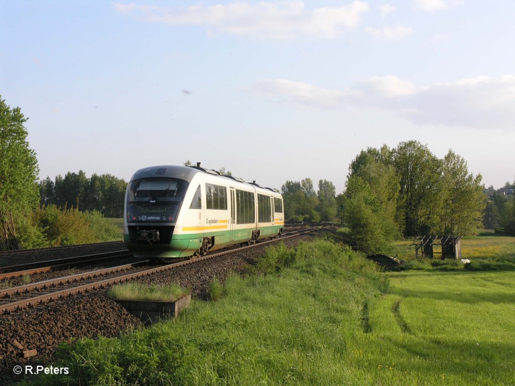 VT05 „Marinsk Lzne/ Marienbad“ Nachschuss als VBG81933 nach Schwandorf. 27.05.10
