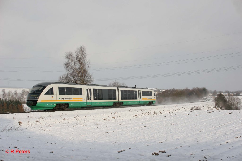 VT05 bei Brand auf dem Weg nach marktredwitz. 02.12.12