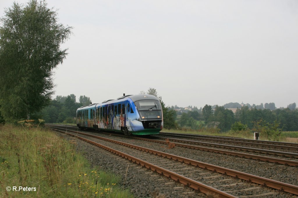 VT06 als VBG8110 Schwandorf - Hof bei Schnfeld. 02.09.11