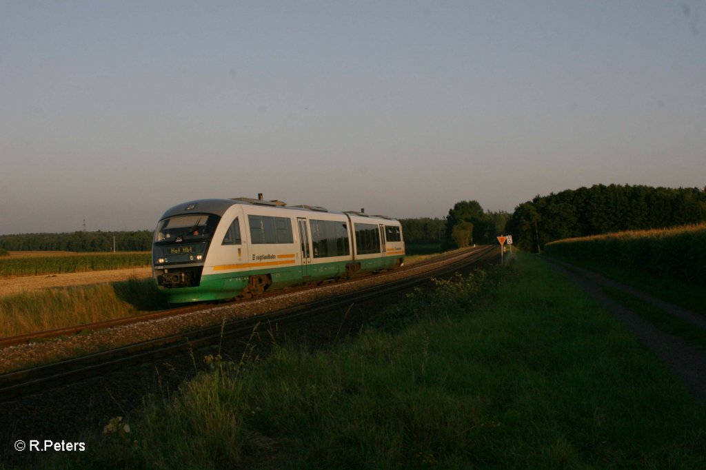 VT09  Stadt Reichenbach im Vogtland  als VBG8128 Schwandorf - Hof bei Oberteich. 26.08.11