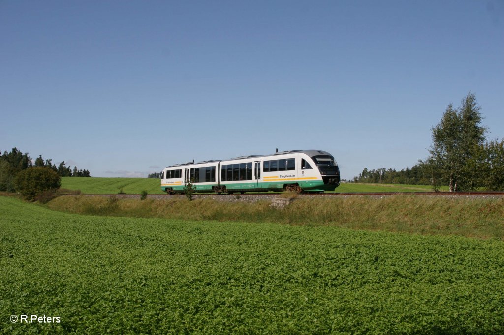 VT09  Stadt Reichenbach im Vogtland  als VBG81123 Hof - Regensburg bei Unterthlau. 14.09.11