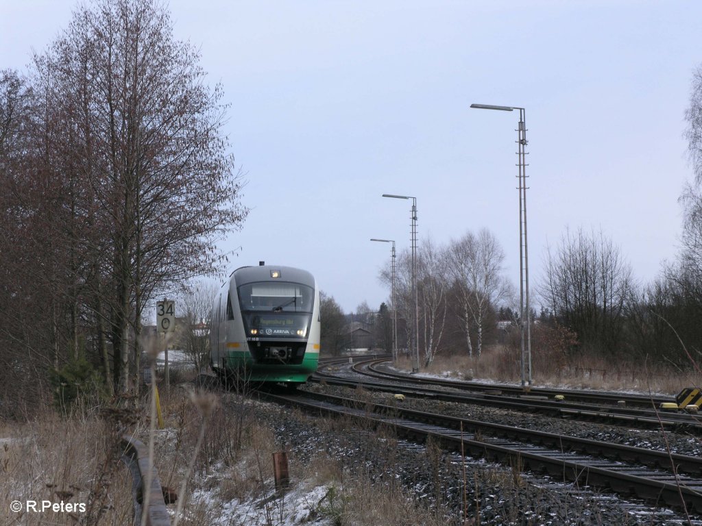 VT16 rollt mit der VBG86551 nach Regensburg.25.03.09
