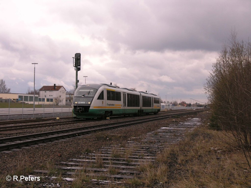 VT24B verlsst wiesau/Oberpfalz mit einer VBg nach Hof. 07.04.08